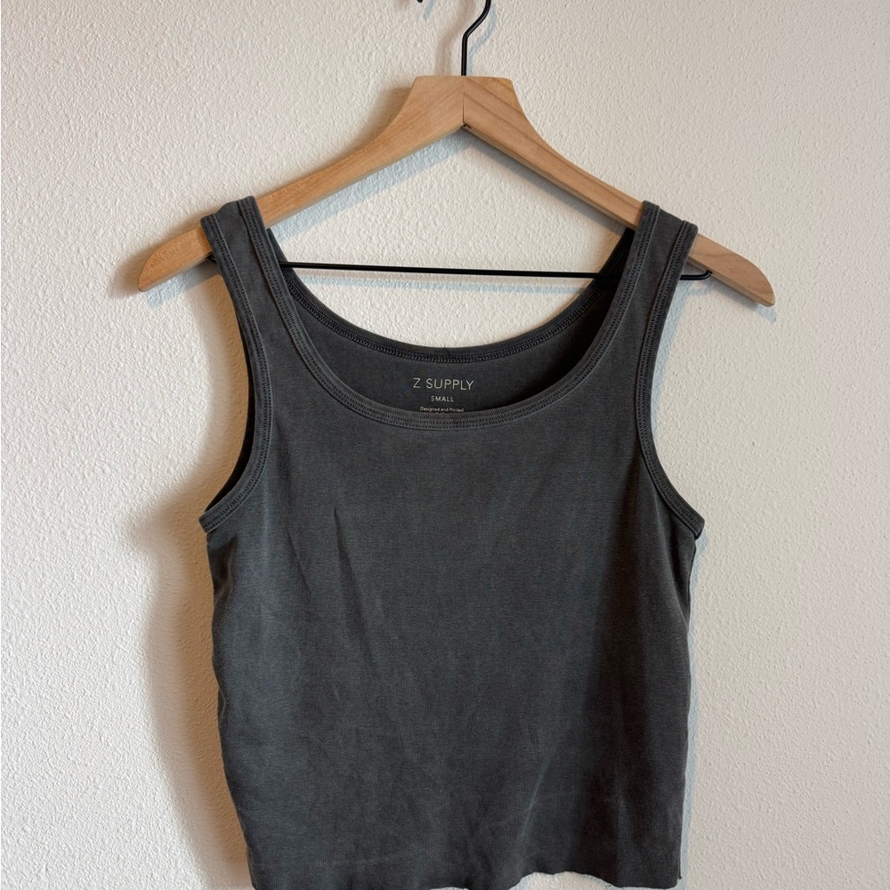 Z Supply Charcoal Tank Top